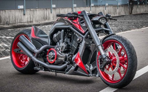 Harley-Davidson V-Rod do theo phong cach sieu xe Koenigsegg Agera R