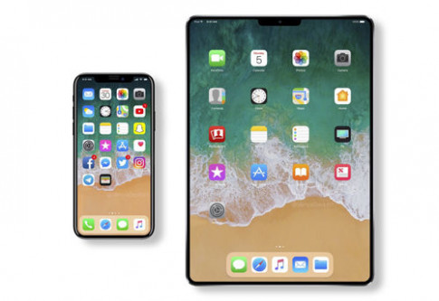 iPad 2018 se giong het iPhone X voi man hinh tran canh, bo luon nut home