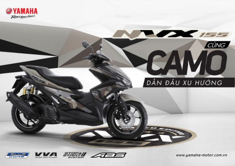Yamaha NVX 155 Camo chinh thuc duoc ra mat voi gia tu 52.690.000 Dong