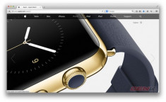 Apple.com thay đổi giao diện phẳng sau sự kiện ra mắt iPhone 6 và smartwatch.
