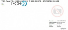 ASUS GeForce GTX 750 Ti “Maxwell” được ASUS lên danh sách bán hàng