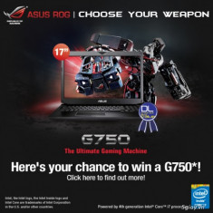 Bạn là game thủ ? Hãy tham gia chương trình tặng quà gaming laptop ROG G750 của ASUS !