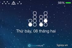 Binary Clock: Đồng hồ nhị phân thú vị cho Lockscreen iOS7