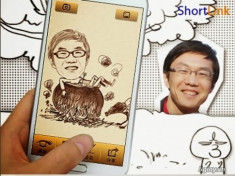 Chụp ảnh hoạt hình hài hước bằng MomentCam cho Android.