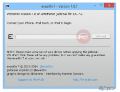 Evasi0n7 1.0.7 : bản cập nhật cho tool hỗ trợ untethered jailbreak iOS 7.0.6