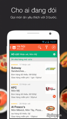 Food Panda ứng dụng gọi món ăn toàn thế giới