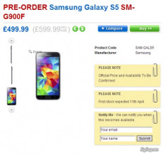 Galaxy S5 có giá hơn 21 triệu tại Anh
