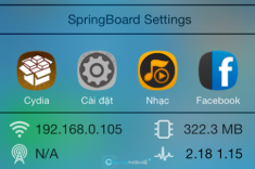 Hai ứng dụng giúp hiển thị thông tin hệ thống trên ControlCenter iOS7