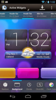 HD Widgets Giao Diện Đồng Hồ Thời Tiết Kiểu HTC