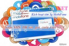 Hướng dẫn kích hoạt sim 3g của Mobifone