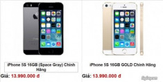 iPhone 5S xách tay giảm giá thấp nhất