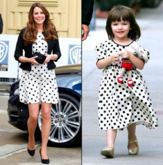 Kate Middleton và Suri Cruise ‘đụng phong cách’
