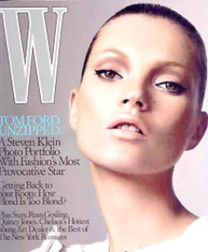 Kate Moss lên trang bìa tạp chí thời trang
