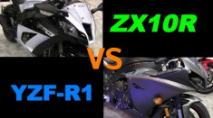 Kawasaki ZX10-R vs Yamaha R1 - Ai nhanh hơn ?[ Clip ]