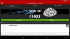 Lộ cấu hình Nexus 9 qua trình Benchmark AnTuTu