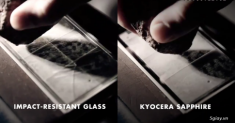 Lộ video chất liệu Kyocera Sapphire siêu bền làm mặt kính iPhone 6