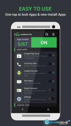 Lockdown Pro: khóa bất kì ứng dụng nào, giao diện đẹp, hoạt động tốt