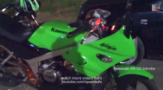 Màn đua Drag của Kawasaki Ninja 250r và Kr 150 2 thì