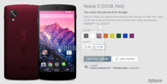 Nexus 5 sẽ có 8 màu để lựa chọn?
