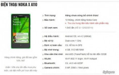 Nokia X chạy Android lộ giá bán dưới 2,5 triệu tại Việt Nam
