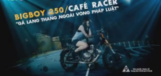Nữ biker xinh đẹp cá tính cùng Suzuki Big Boy 250 Cafe Racer