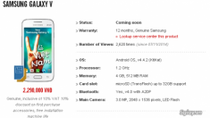 Samsung chuẩn bị ra mắt Galaxy V cho thị trường Việt Nam?