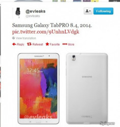 Samsung Galaxy TabPRO 8.4 2014 lộ ảnh chính thức