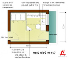 Sắp xếp phòng ngủ trẻ em