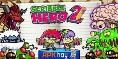 Scribble Hero hack – Game cuộc chiến trên trang giấy Android