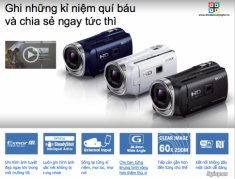 Sony giới thiệu máy quay phim Sony Handycam HDR-PJ340E tích hợp máy chiếu
