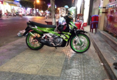 Sport up Satria 2000 xanh z1000