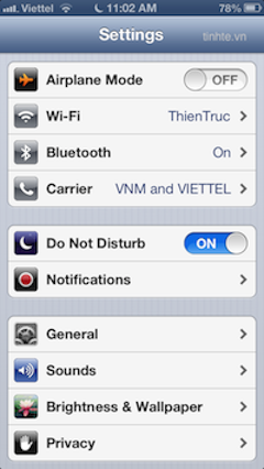 Sử dụng iPhone thông minh - Phần 4: Settings (iP5, iOS 6)