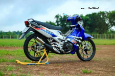 Suzuki satria 120 độ phong cách zin đi dạo phố