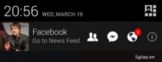 Thanh thông báo mới all-in-one cho Facebook trên Android