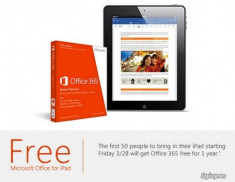 Thêm cách để nhận bản quyền Office cho iPad 1 năm miễn phí