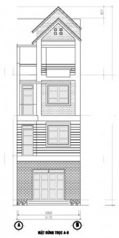 Thiết kế nhà 5x15m cho gia chủ sinh năm 1965