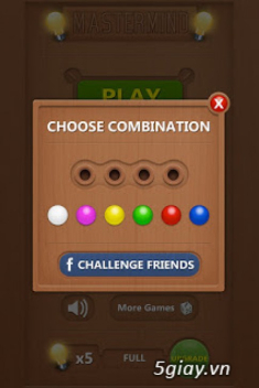 Trò chơi logic cổ điển Mastermind Board Game for iPhone, iPad [App Store FREE]