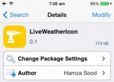 Tweak mới LiveWeatherIcon: icon app Weather thay đổi theo thời tiết trên iOS 7