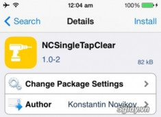 Tweak NCSingleTapClear: ẩn thông báo từ Notification Center nhanh chóng