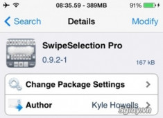 Tweak SwipeSelection: sửa chữa văn bản cực tiện trên iOS, đã có bản Pro