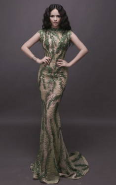 Váy dự Miss World của Lại Hương Thảo