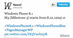 Windows Phone 8.1 Milestone 3 đang được thử nghiệm