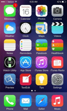 Xuất hiện iPhone 5s chạy iOS 8