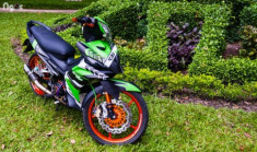 Yamaha Exciter độ nổi bật với dàn đồ chơi kiểng