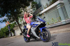 Yamaha R3 đọ dáng cùng thiếu nữ Hà Thành xinh đẹp