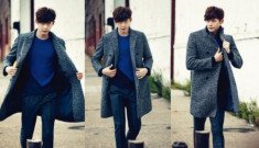 Mix áo khoác nam dáng dài phong cách Hàn Quốc