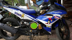 Sự phối hợp lốc nồi SPM made in Indonesia và nắp nhớt Racingboy