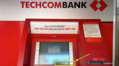 ATM Ngân hàng Techcombank sử dụng Win XP, khách hàng lo lắng.