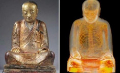 Bức tượng chứa xác ướp có thể bị đánh cắp từ Trung Quốc