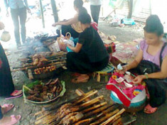 Độc đáo món cá pỉnh tộp của người Thái